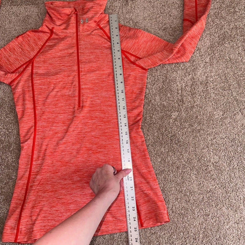 Under Armour Women's Coral Heat Gear Quarter Zip 1/4 Zip Pullover Jacket - Small - Picture 7 of 12